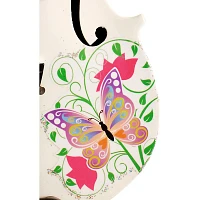 Rozanna's Violins Butterfly Dream White Glitter Series Violin Outfit 4/4