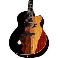 Luna Vista Wolf Acoustic-Electric Guitar Natural