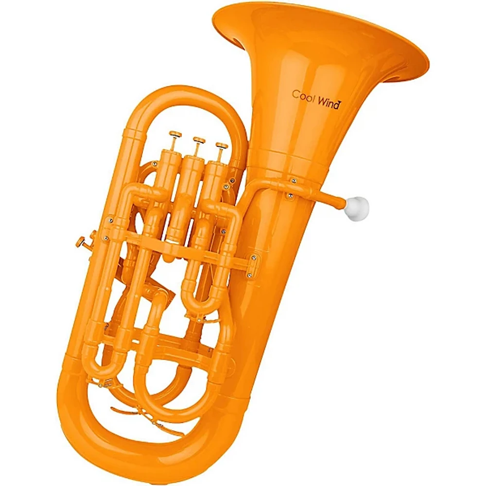 Cool Wind CEU-200 Series 4-Valve Plastic Euphonium Orange