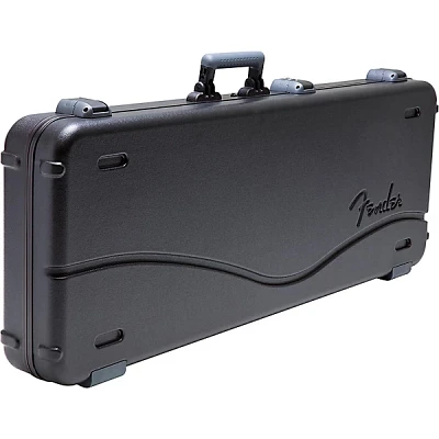 Open Box Fender Deluxe Molded ABS Jaguar/Jazzmaster Guitar Case Level 1 Black Gray/Silver