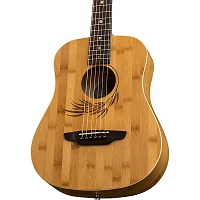 Luna Safari Bamboo 3/4 Satin Natural Acoustic Guitar Natural