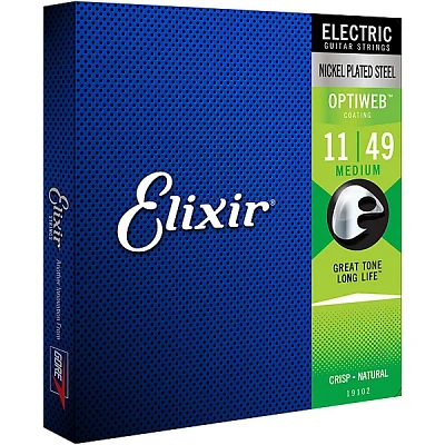 Elixir Electric Guitar Strings with OPTIWEB Coating