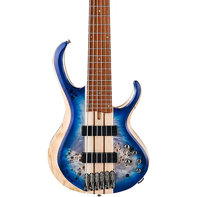 Ibanez BTB846 6-String Electric Bass Guitar Cerulean Blue Burst Low Gloss