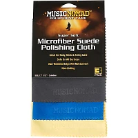 Music Nomad Super Soft Microfiber Suede Polishing Cloth - 3 Pack