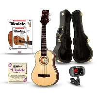 Mitchell MU70 12-Fret Concert Ukulele Deluxe Bundle Natural