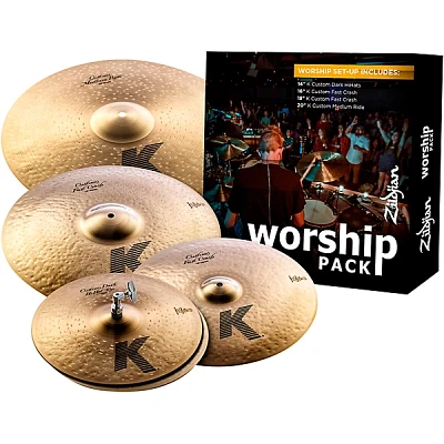 Zildjian K Custom Worship Cymbal Pack With Free 18" Cymbal