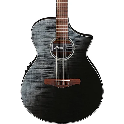 Ibanez AEWC32FM Thinline Acoustic-Electric Guitar Black Sunset Fade