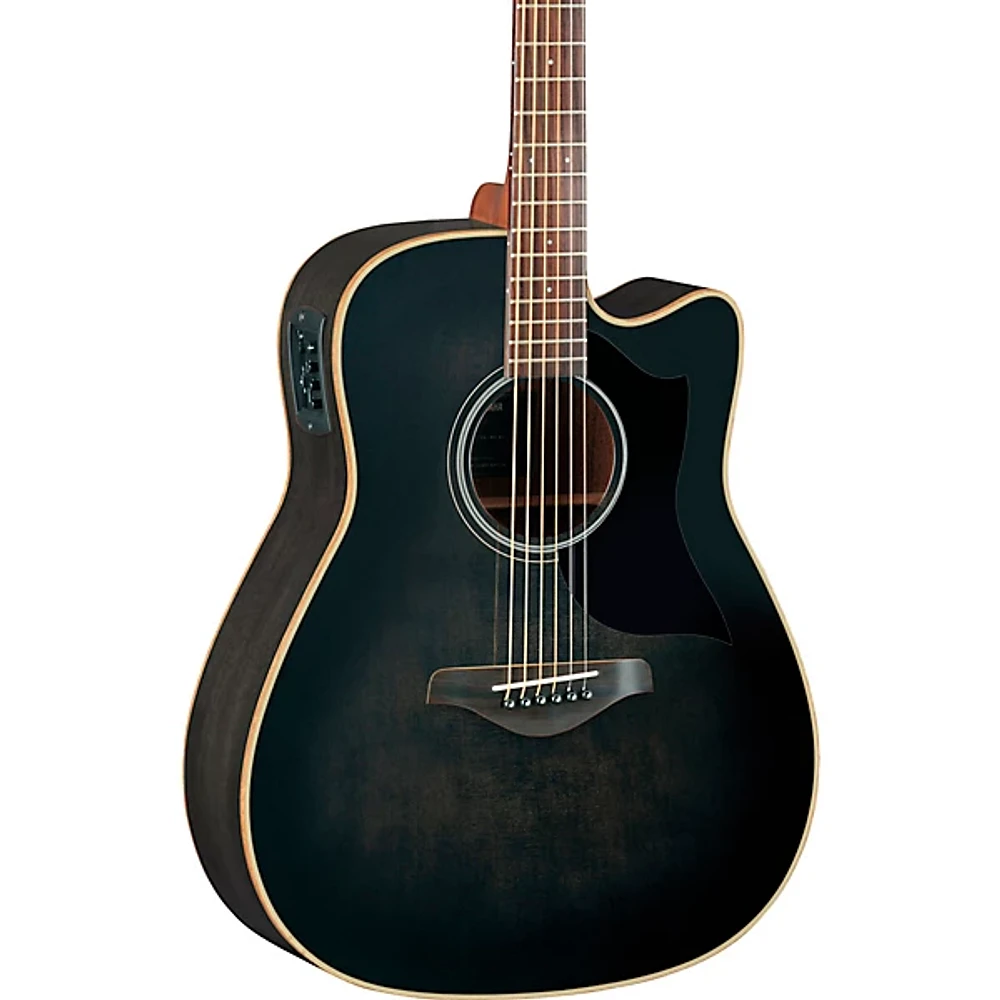 Yamaha A-Series A1M Cutaway Dreadnought Acoustic-Electric Guitar Transparent Black