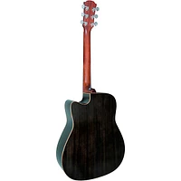 Yamaha A-Series A1M Cutaway Dreadnought Acoustic-Electric Guitar Transparent Black