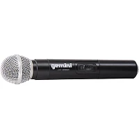 Gemini UHF-02M 2-Channel Wireless Handheld Microphone System, 517.6/521.5mHz S12