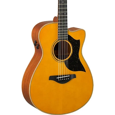 Restock Yamaha AC5M A-Series Concert Acoustic-Electric Guitar Vintage Natural