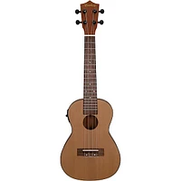 Open Box Mitchell MU50SE Acoustic-Electric Concert Ukulele with Solid Cedar Top Level 1 Natural