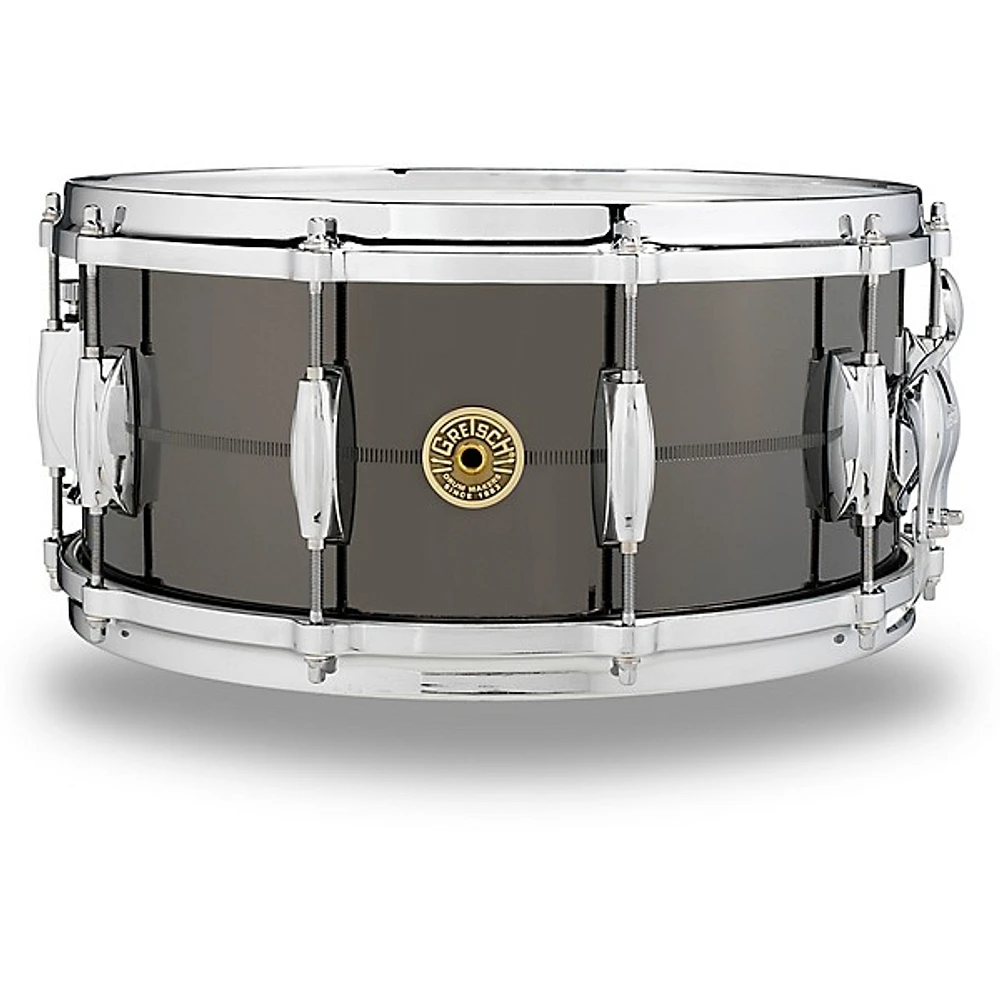 Gretsch Drums USA Solid Steel Snare Drum 14 x 6.5 in. Black Chrome