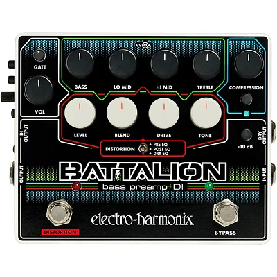 Electro-Harmonix Battalion Bass Preamp and DI Pedal