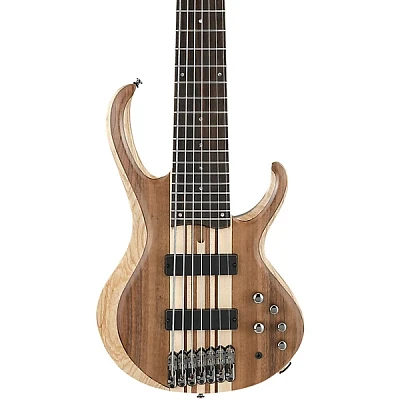 Ibanez BTB747 7-String Electric Bass Guitar Low Gloss Natural