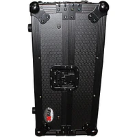 ProX XS-M12LT ATA Style Flight Road Case with Wheels and Sliding Laptop Shelf for 12 in. DJ Mixers Black