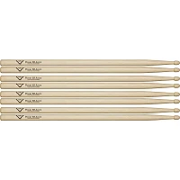 Vater Power 5B Acorn Drum Sticks - Buy 3, Get 1 Free Value Pack Wood