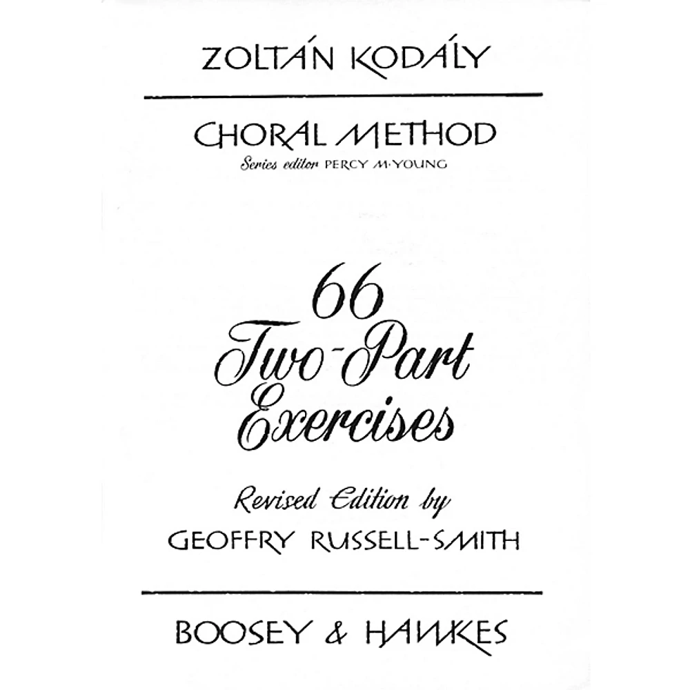 Boosey and Hawkes Two-Part Exercises 2-Part Composed by Zoltán Kodály