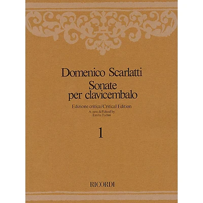 Ricordi Sonate per Clavicembalo Volume Critical Edition Piano Collection by Scarlatti Edited by Emilia Fadini
