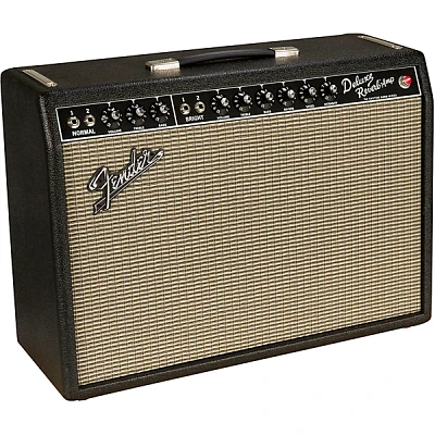 Open Box Fender '64 Custom Deluxe Reverb 20W 1x12 Tube Guitar Combo Amp Level 1 Black