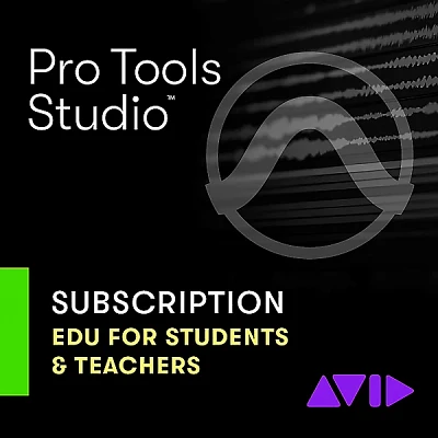 Avid Pro Tools | Studio 1-Year Subscription Updates and Support for Students/Teachers (Educational Pricing) - One-Time Payment