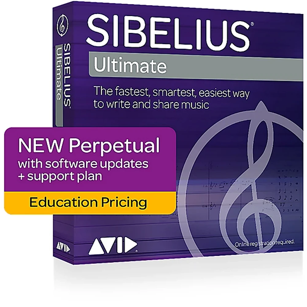 Avid Sibelius Ultimate NEW Perpetual License with 1 Year of Updates + Support for Students/Teachers (Download)