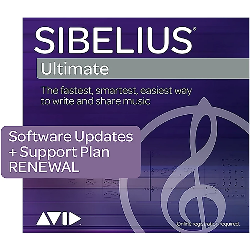 Avid Sibelius Ultimate RENEWAL with 1-Year of Updates + Support for Perpetual License (Download)