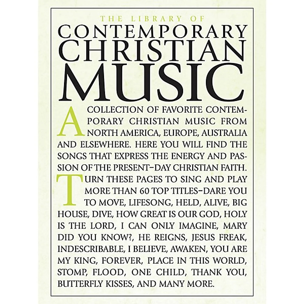 Shawnee Press The Library of Contemporary Christian Music Composed by Various