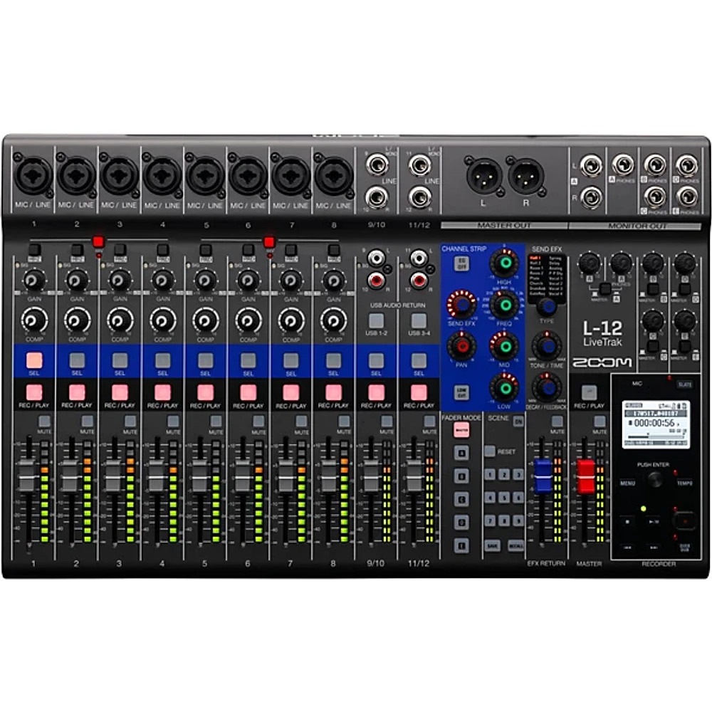 Zoom LiveTrak L-12 12-Channel Digital Mixer