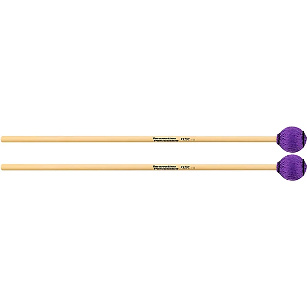 Innovative Percussion Rattan Marimba/Vibraphone Mallets Medium Purple Cord