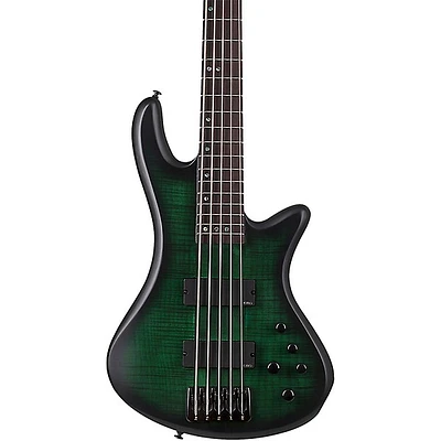 Schecter Guitar Research Stiletto Studio-5 5-String Electric Bass Guitar Emerald Green Burst