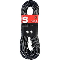 Stagg 20M/66FT Microphone Cable XLRf-XLRm 60 ft. Black