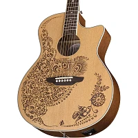 Luna Henna Oasis Select Spruce Acoustic-Electric Guitar Natural