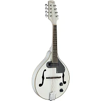 Stagg Acoustic-Electric Bluegrass Mandolin with Nato Top White