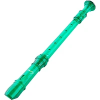 Lyons Premium 3-Piece Translucent Soprano Recorder Transparent Green