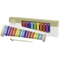 Stagg Metallophone 15 Key (G to G) Rainbow Keys