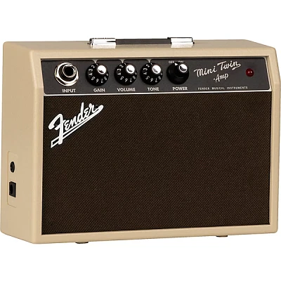 Fender Mini '65 Twin 1W 2x3 Guitar Combo Amp Blonde