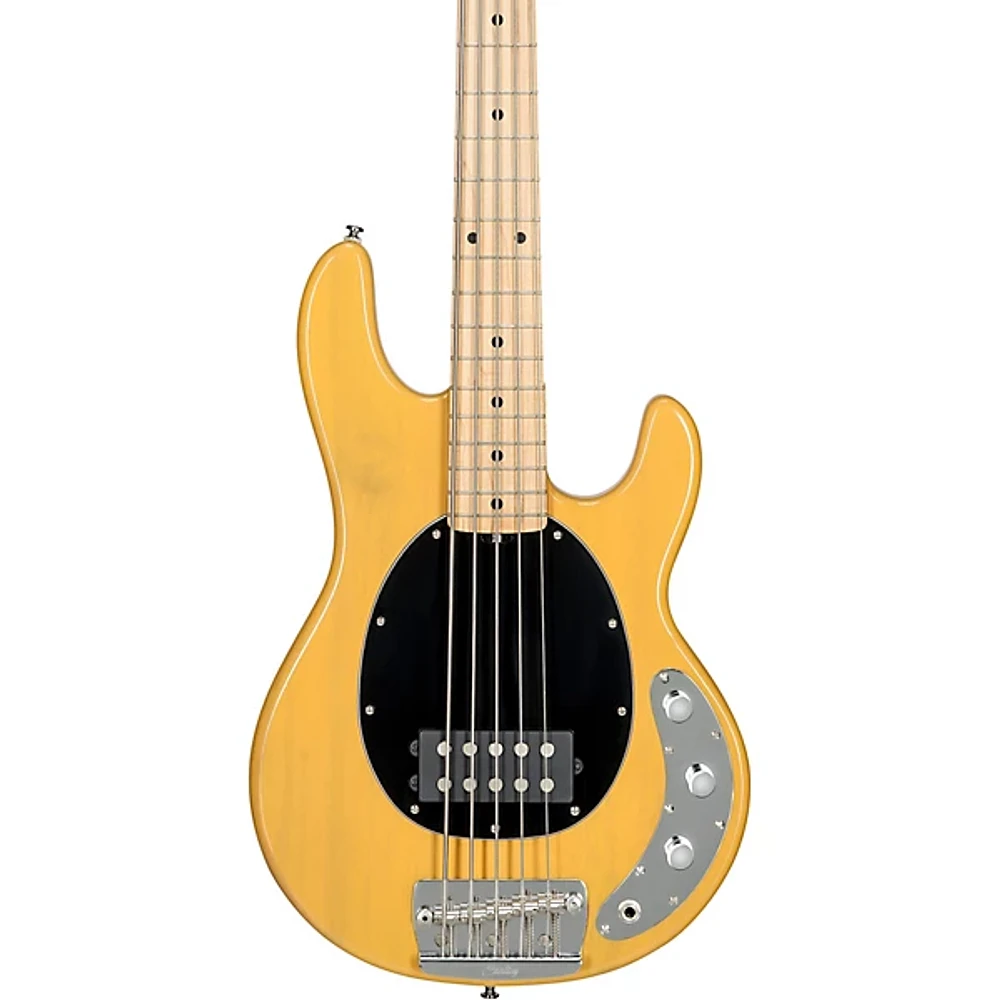 Sterling by Music Man StingRay Classic RAY25 Maple Fingerboard 5-String Electric Bass Guitar Butterscotch