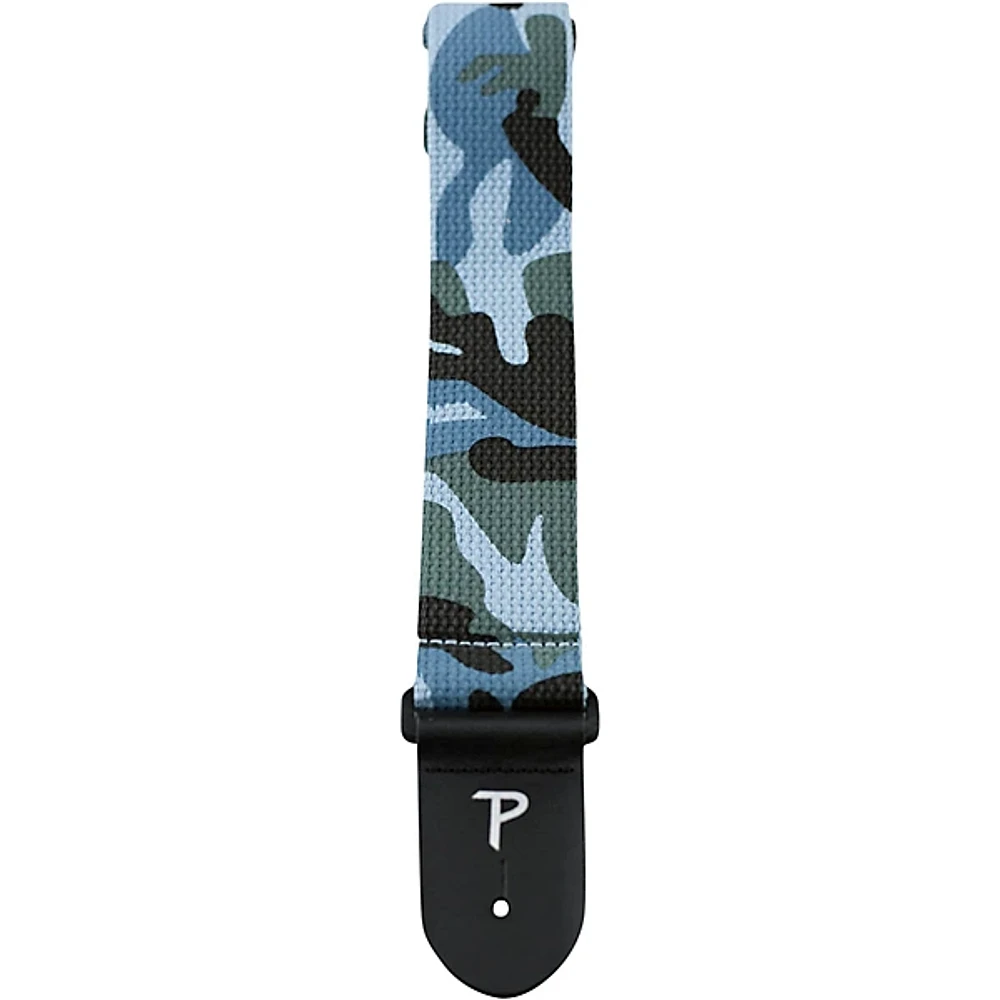 Perri's Cotton Guitar Strap Blue Camouflage 2 in.