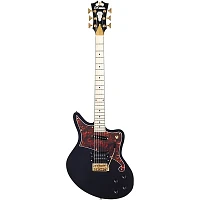 D'Angelico Deluxe Series Bedford Electric Guitar with Tremolo Tailpiece Black