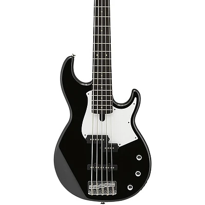 Yamaha BB235 5-String Electric Bass Black White Pickguard