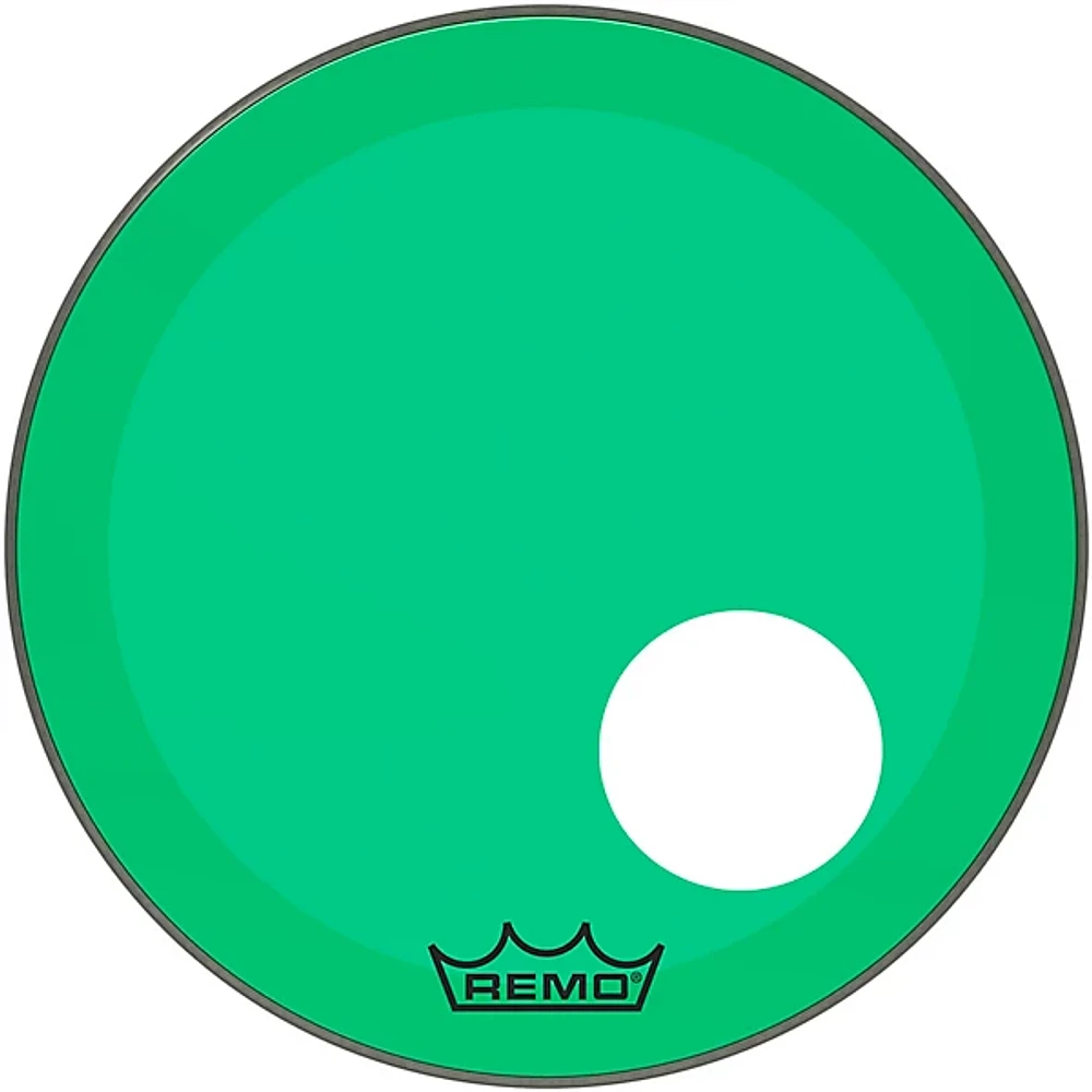 Remo Powerstroke P3 Colortone Resonant Bass Drum Head 5" Offset Hole 20 in