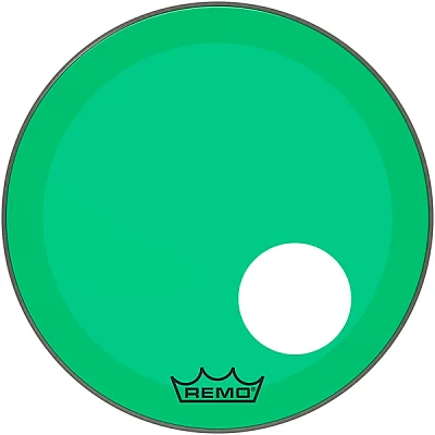 Remo Powerstroke P3 Colortone Resonant Bass Drum Head 5" Offset Hole 20 in