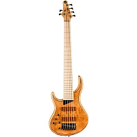 MTD Kingston Z6 6-String Left-Handed Maple Fingerboard Electric Bass Natural