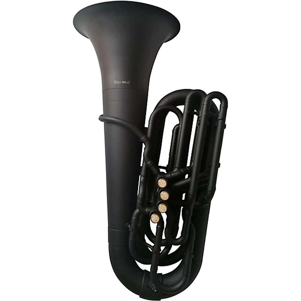 Cool Wind CTU-190BK Series 4-Valve 3/4 Plastic BBb Tuba Black