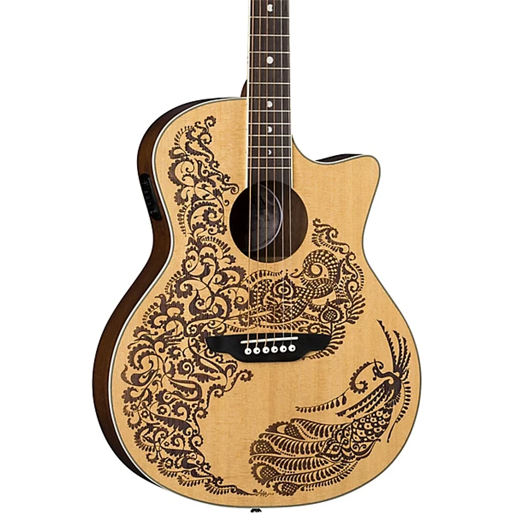 Luna Henna Paradise Select Spruce Acoustic-Electric Guitar Satin Natural