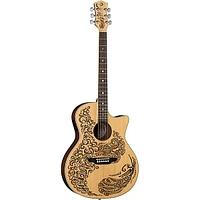 Luna Henna Paradise Select Spruce Acoustic-Electric Guitar Satin Natural