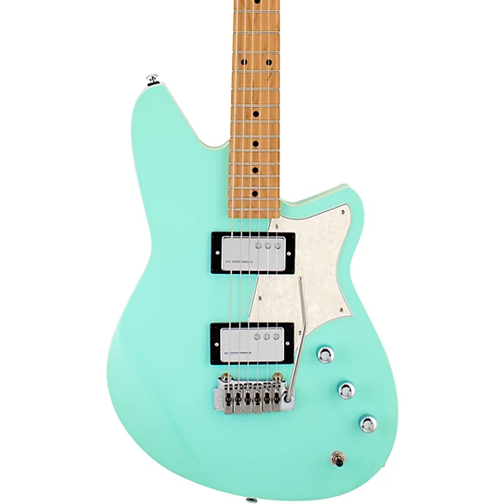 Reverend Descent W Maple Fingerboard Baritone Electric Guitar Oceanside Green