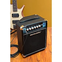 Acoustic B25C 1x8 25W Bass Combo With Tilt-Back Cab Black