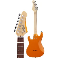 Mitchell TD100 Short-Scale Electric Guitar Orange 3-Ply White Pickguard